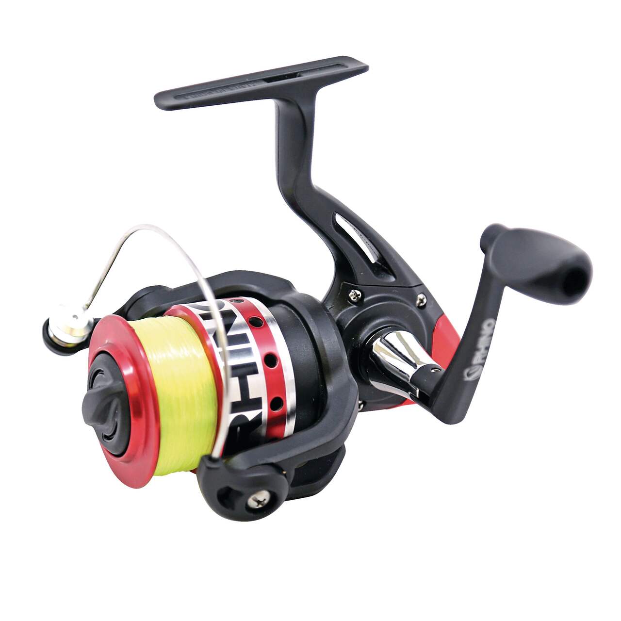  Zebco Spyn Spinning Fishing Reel, Size 10 Reel, Aluminum  Spool, Super Tough Titanium-Nitride Plated Bail Wire, 4.3:1 Gear Ratio,  Pre-Spooled with 6-Pound Zebco Line, Silver/Black : Sports & Outdoors
