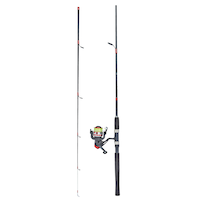 Zebco Rhino Spinning Fishing Rod and Reel Combo, Medium, Pre-Spooled, Anti-Reverse, 6.6-ft, 3-pc Composite_or_Mixed