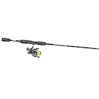 Red Wolf Bass Spinning Fishing Rod and Reel Combo with Tackle Kit
