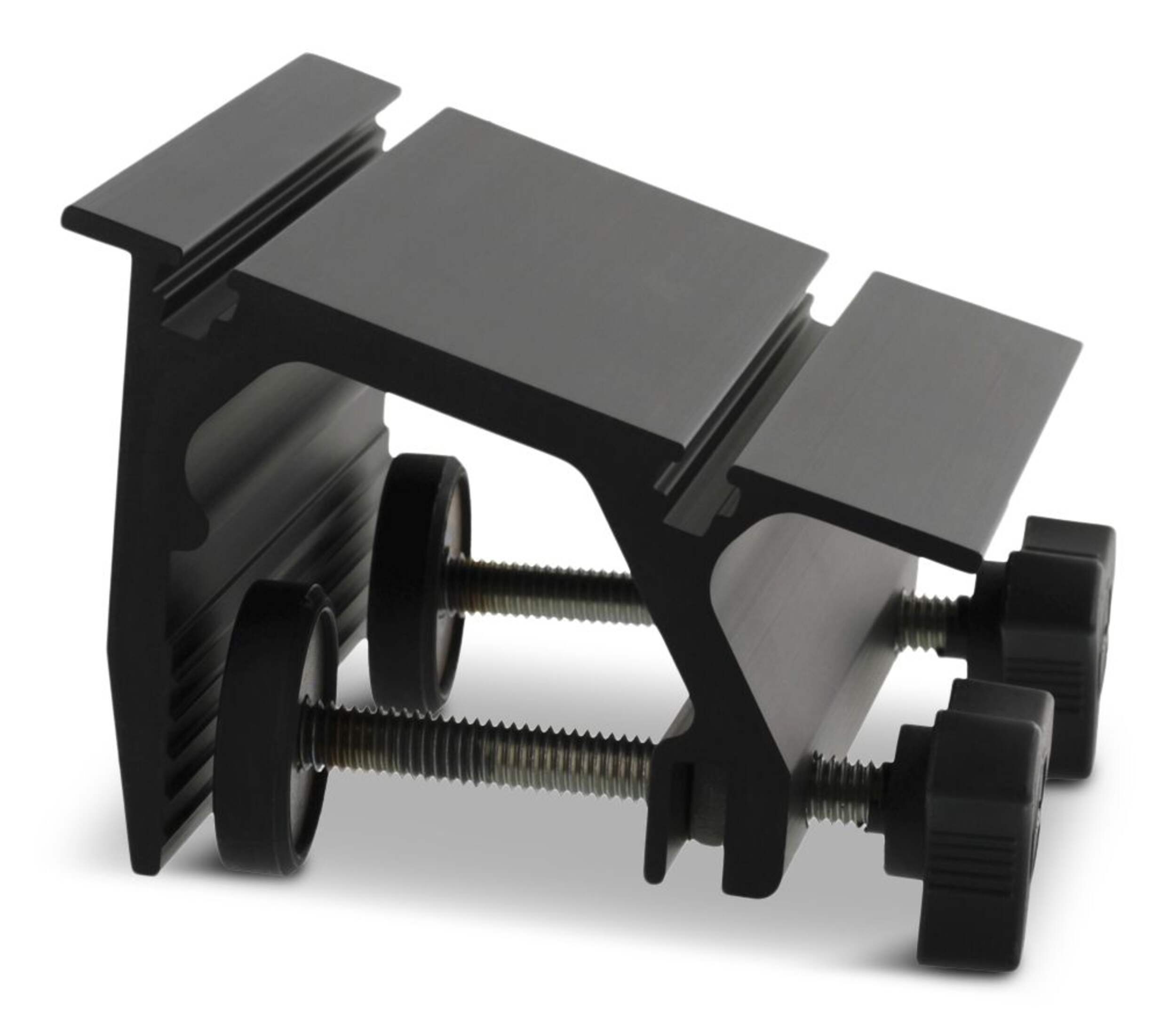 Scotty #1021 Portable Mounting  Clamp-on Bracket Front_Three_Fourths_Angled_Right