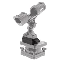 Scotty #400 Orca Rod Holder with Locking Combination Side/Deck Mount, Black Front_Angled_Left