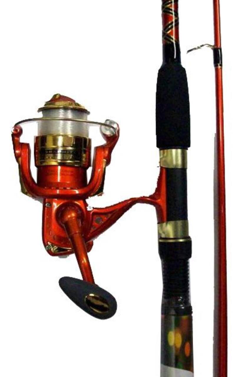 Quantum Optix Spinning Fishing Rod and Reel Combo, Anti-Reverse, Medium,  6-ft, 3-pc