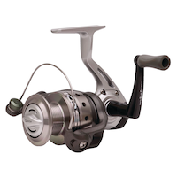 Quantum Solo Spinning Fishing Reel, Anti-Reverse, Reversible, 3 Front_Three_Fourths_Angled_Left