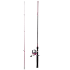 Red Wolf Bass Spinning Fishing Rod and Reel Combo with Tackle Kit,  Pre-Spooled, Medium, 6.6-ft, 3-pc