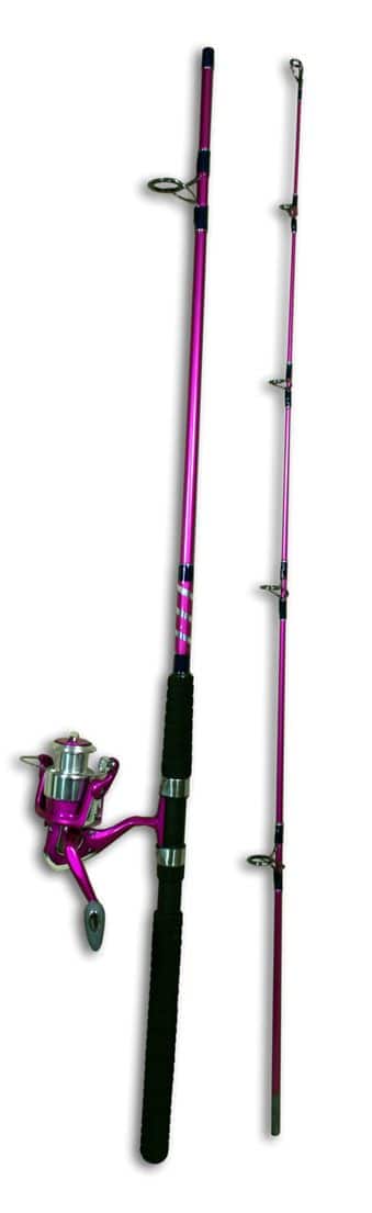 Zebco Ladies Spinning Fishing Rod and Reel Combo, Medium, Anti