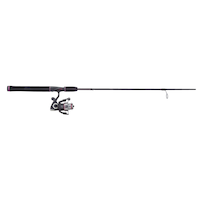 Ugly Stik Lady GX2 Spinning Fishing Rod and Reel Combo, Anti-Reverse, Medium, 6-ft, 2-pc Side_Right