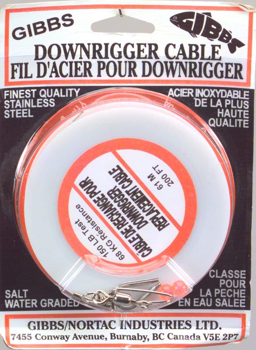 Gibbs Downrigger Cable, 200-ft