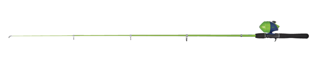 Zebco Adventure Telescopic Spincast Fishing Rod and Reel Combo,  Pre-Spooled, Anti-Reverse, Medium, Right Hand, 5-ft, 2-pc