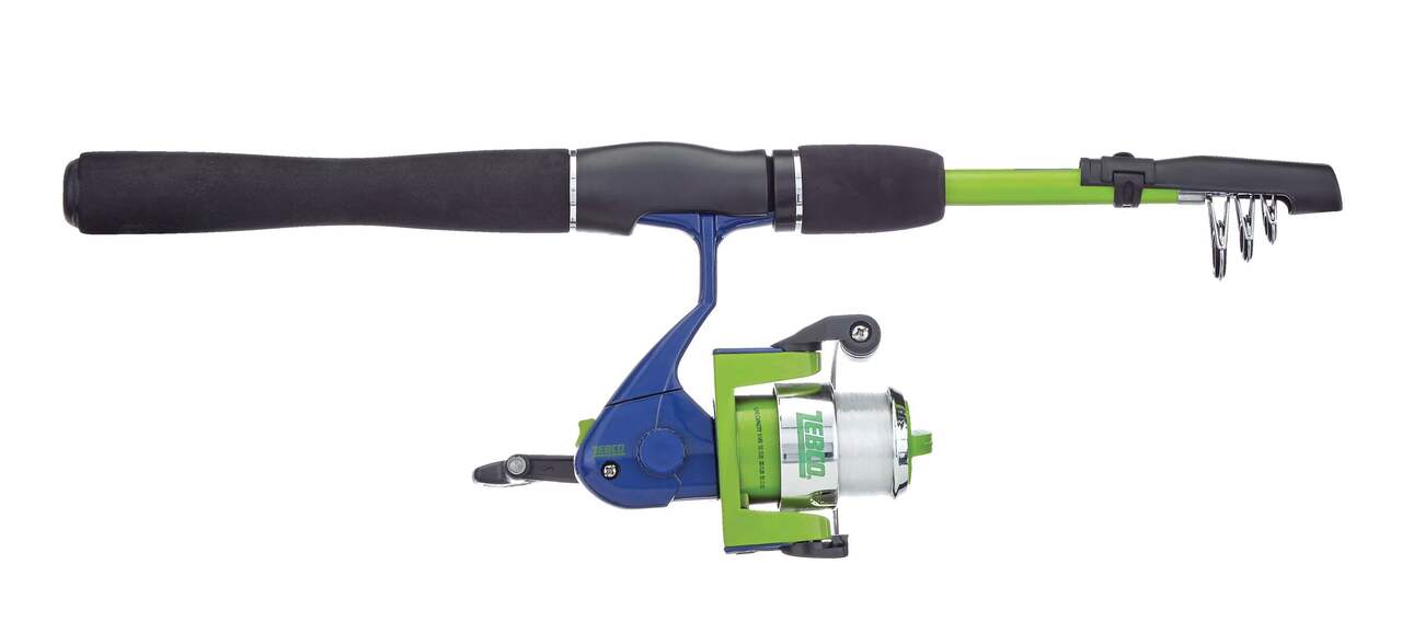 SPRING PARK 2Pcs/Set Mini Portable Pocket Fishing Rod Telescopic Fishing  Pole Kit with Fishing Rod and Spinning Reel Combo Kit for Saltwater