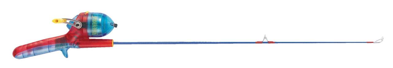 Shakespeare Spiderman Kids Spincast Fishing Rod and Reel Combo,  Pre-Spooled, Right Hand, 2.6-ft