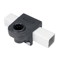 Scotty #242 Round Rail Mount Adapter Front_Angled_Left