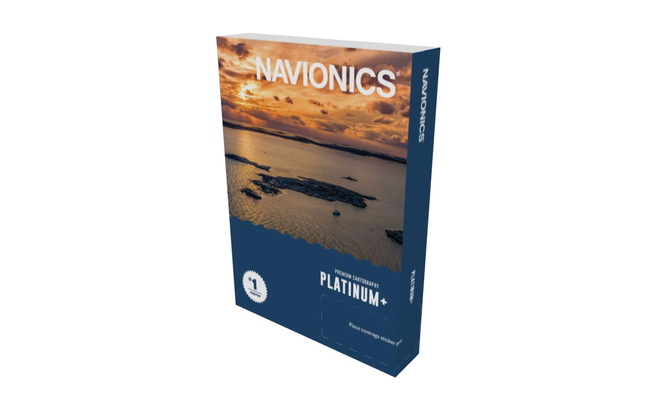 Garmin Navionics Platinum+ Cartography, Canada, West and Alaska Marine Charts Front_Three_Fourths_Angled_Left