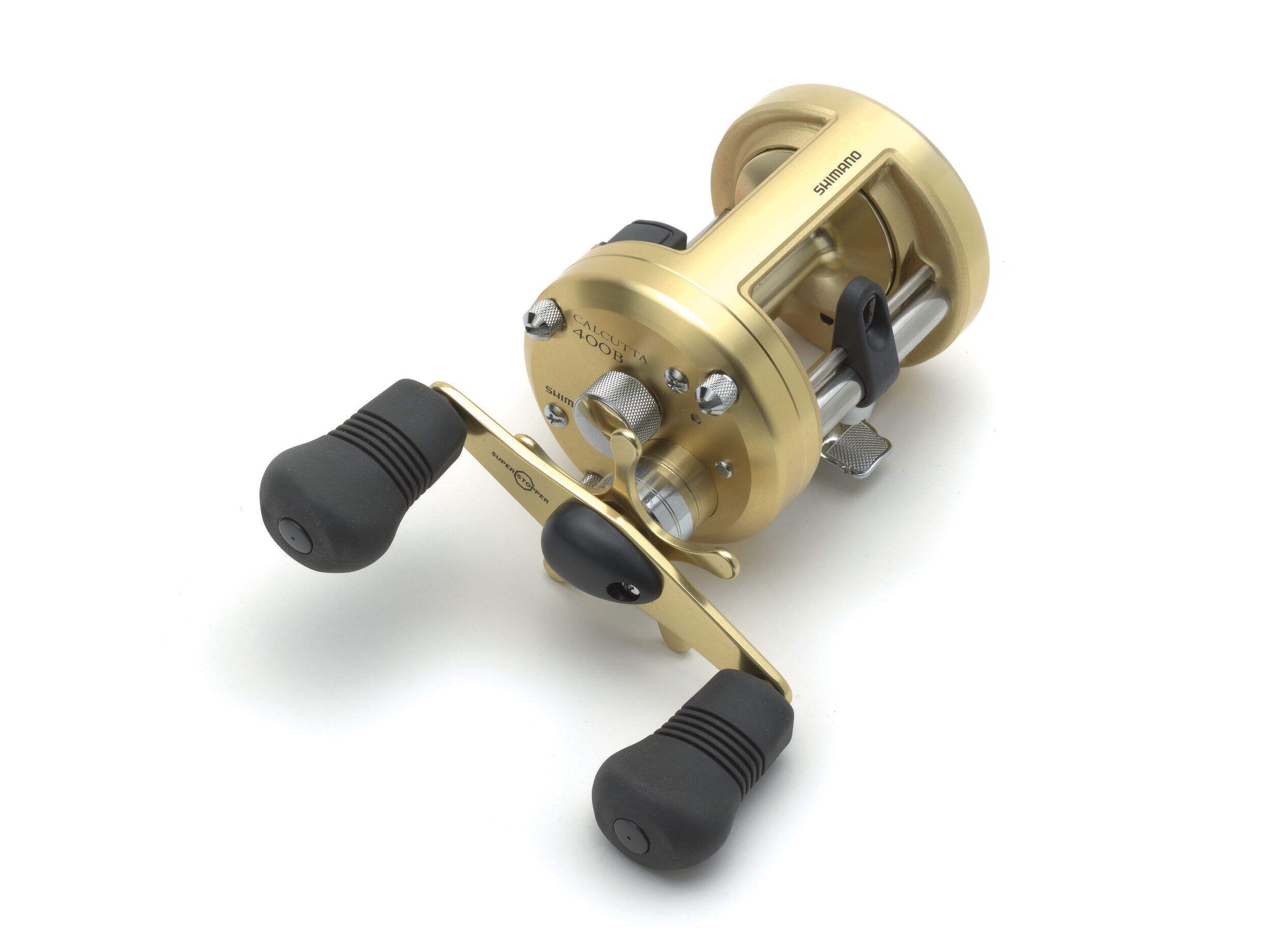 Shimano Calcutta B CT400B Level Wind Baitcast Fishing Reel, Variable Brake System, Right Hand Overhead_Plunge