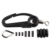 Scotty #1154 Insulating Terminal Kit with Snap Hook, Bumper & 3 Sleeves Composite_or_Mixed