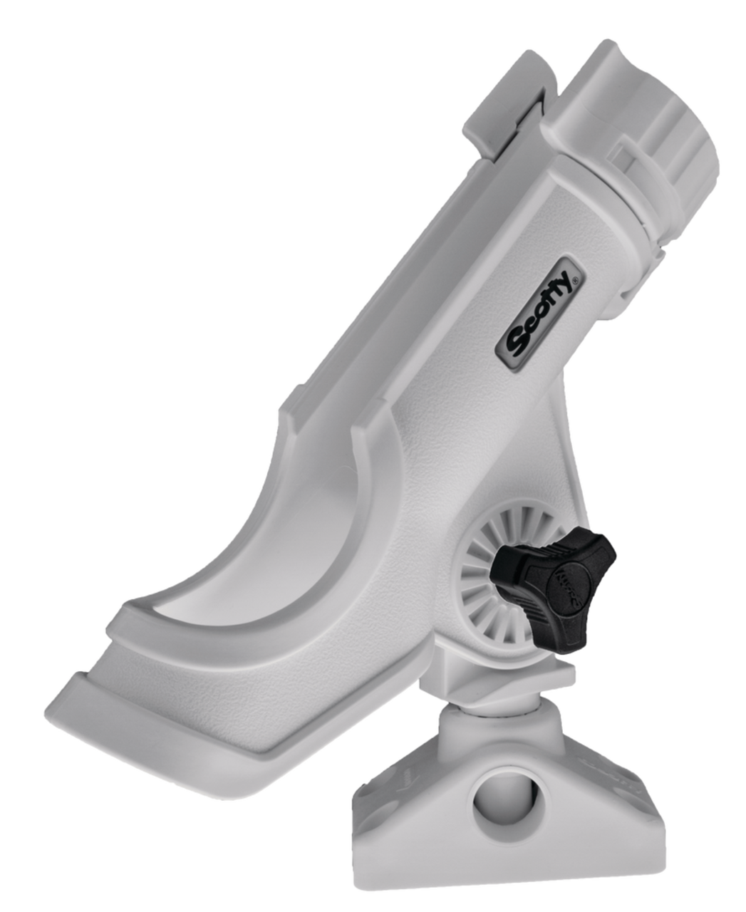 Scotty #230 Power Lock Rod Holder with Combination Side/Deck Mount,  White/Grey