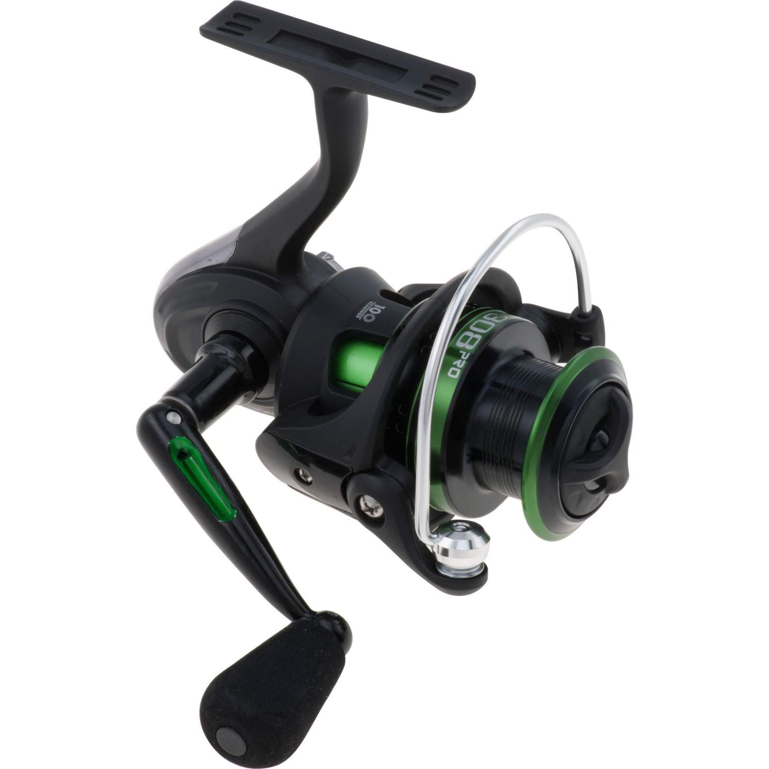 Mitchell 308 Pro Spinning Fishing Reel, Advanced Polymeric Body, Reversible, 200 Front_Angled_Right