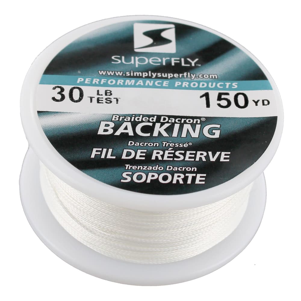 Superfly Braided Dacron® Fly Line Backing, 30-lb, White