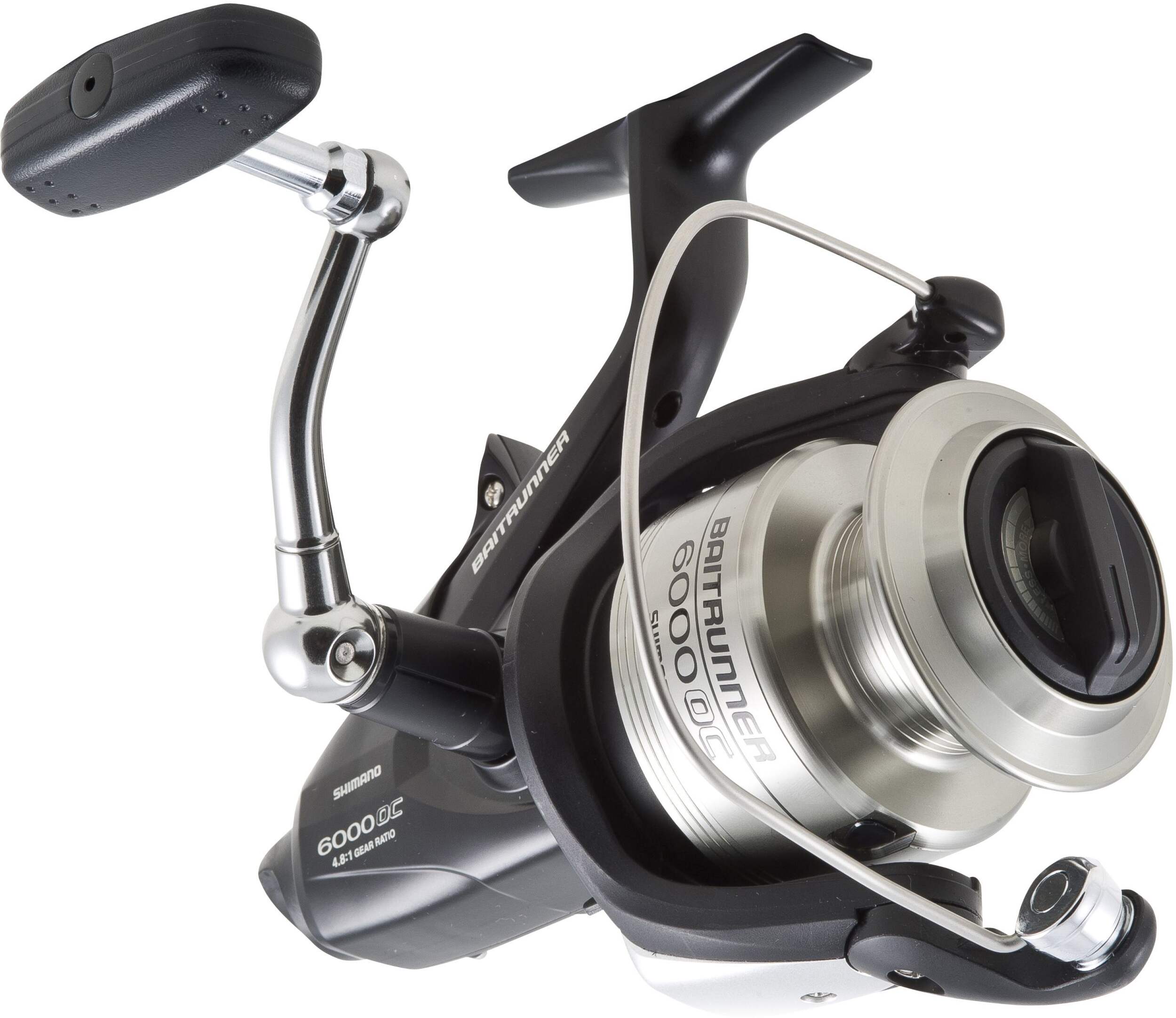 Shimano Baitrunner 6000OC Oceania Saltwater Spinning Fishing Reel, Reversible Front_Angled_Right