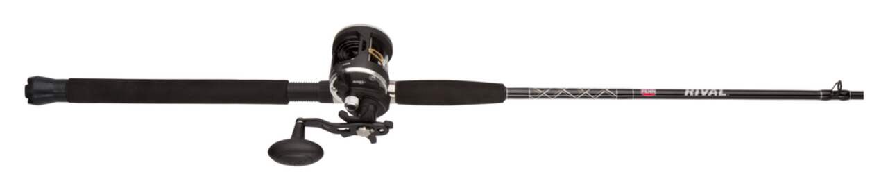 Penn Rival Halibut Trolling Fishing Rod and Reel Combo, Saltwater  Applicable, Medium-Heavy, Right Hand, 6.6-ft