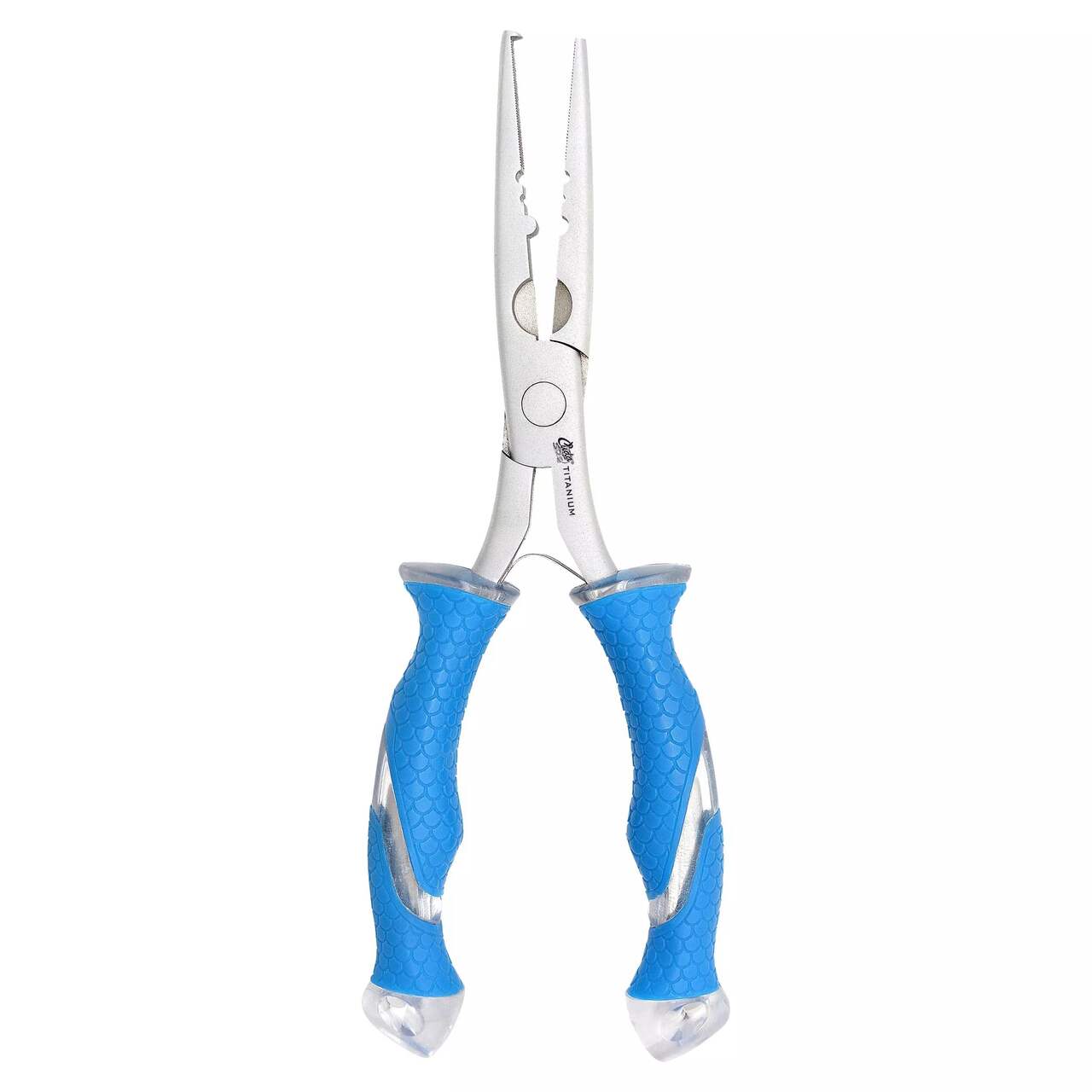 Cuda Stainless Steel Freshwater Needle Nose/Split Ring Pliers, 8-in, Blue