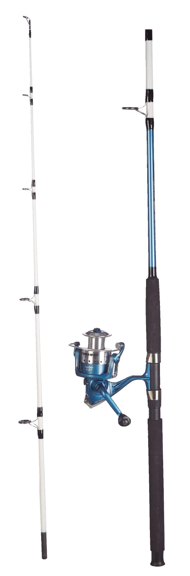 HT Big Game Pro Extreme Spinning Fishing Rod and Reel Combo, Medium-Heavy,  Anti-Reverse, 6.6-ft