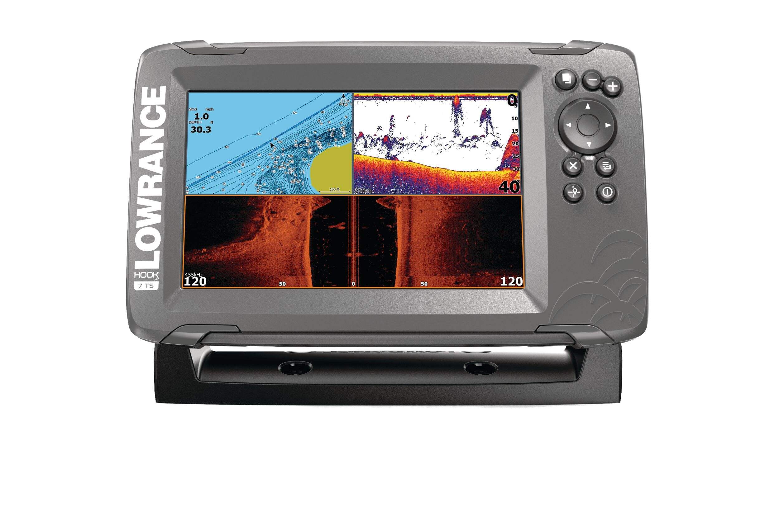Lowrance HOOK² 7 GPS Tripleshot Nav+ Front_Flat