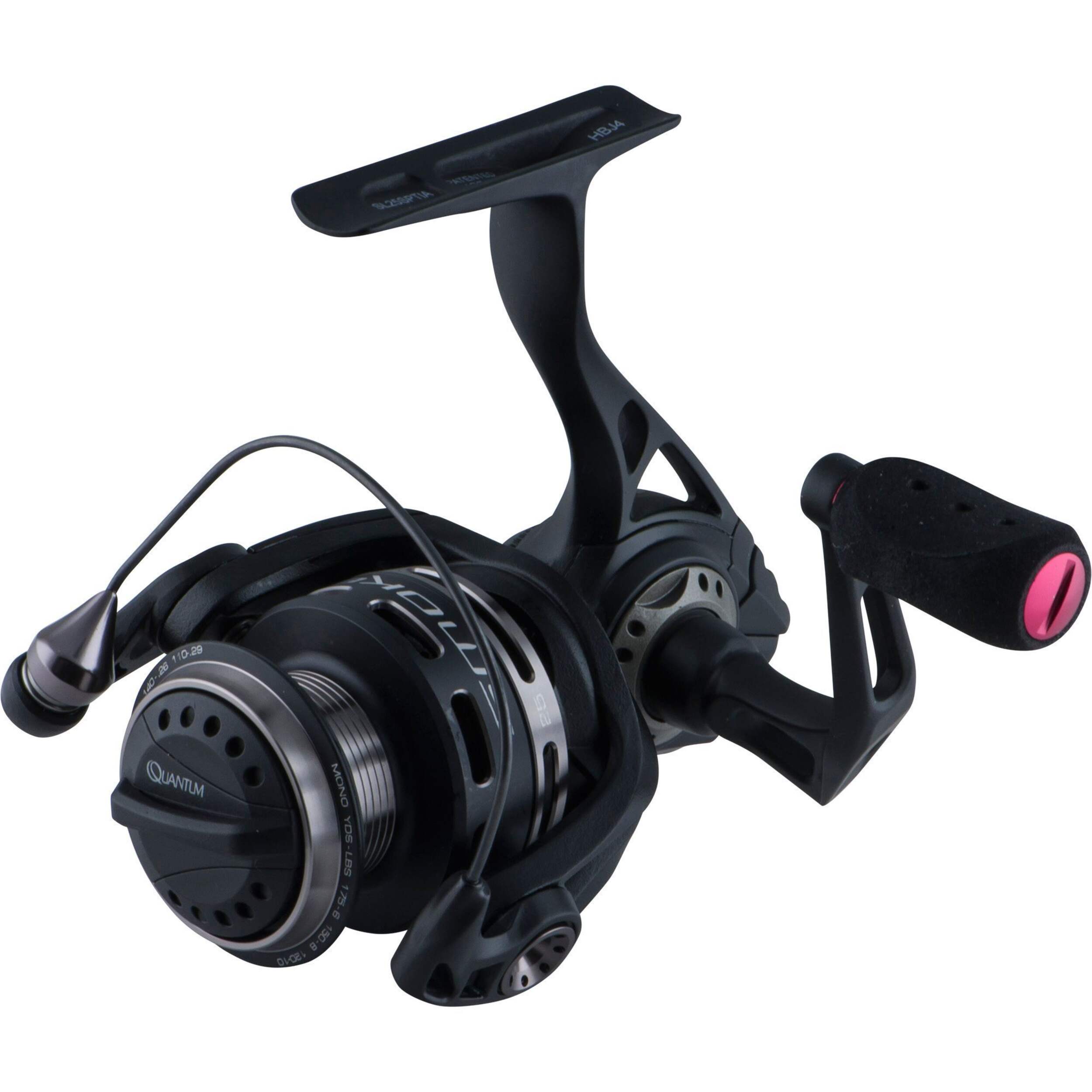 Quantum Smoke Spinning Reel Front_Three_Fourths_Angled_Left