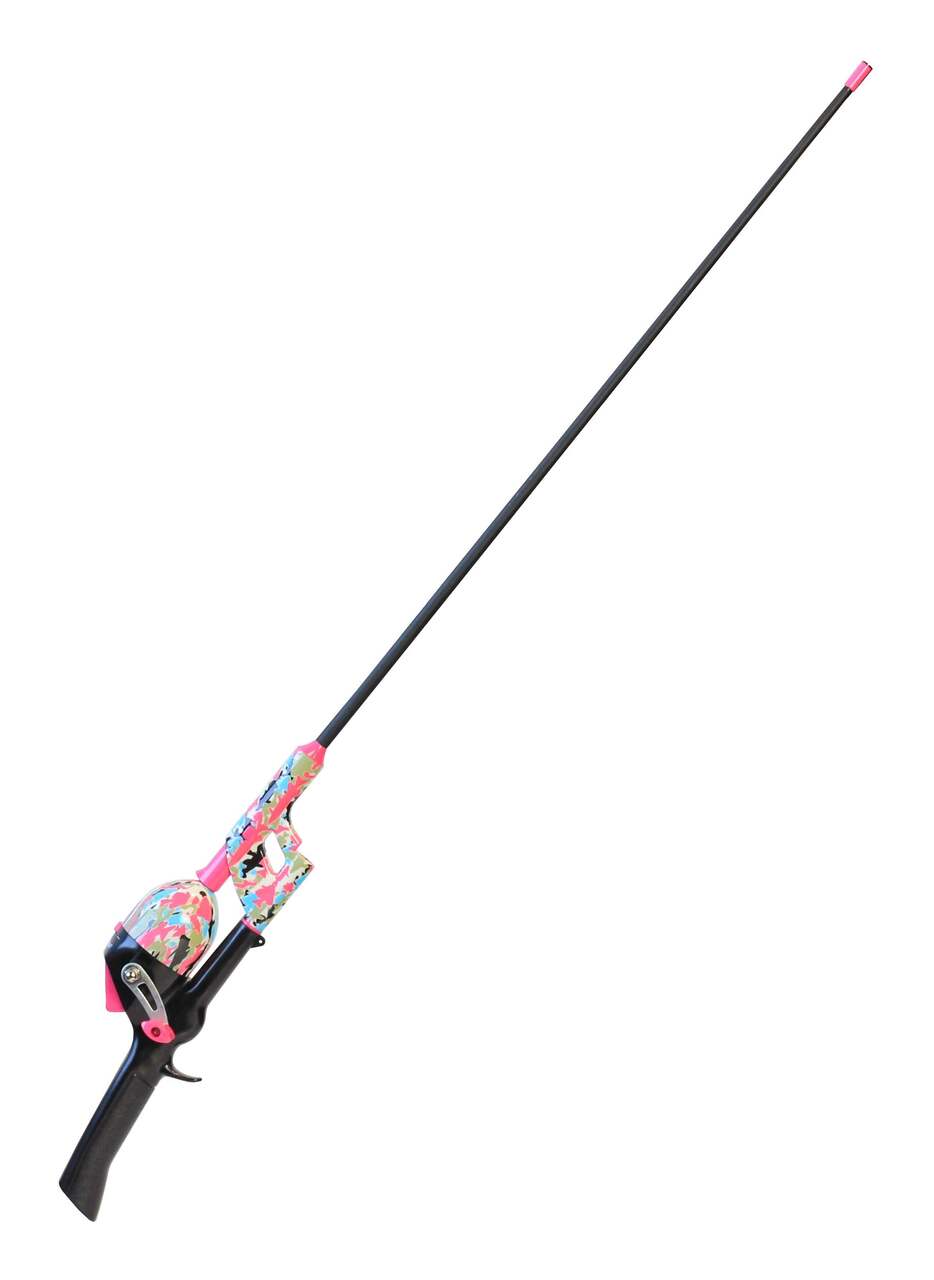 Kid Casters No-Tangle Spincast Combo, Pink Camo