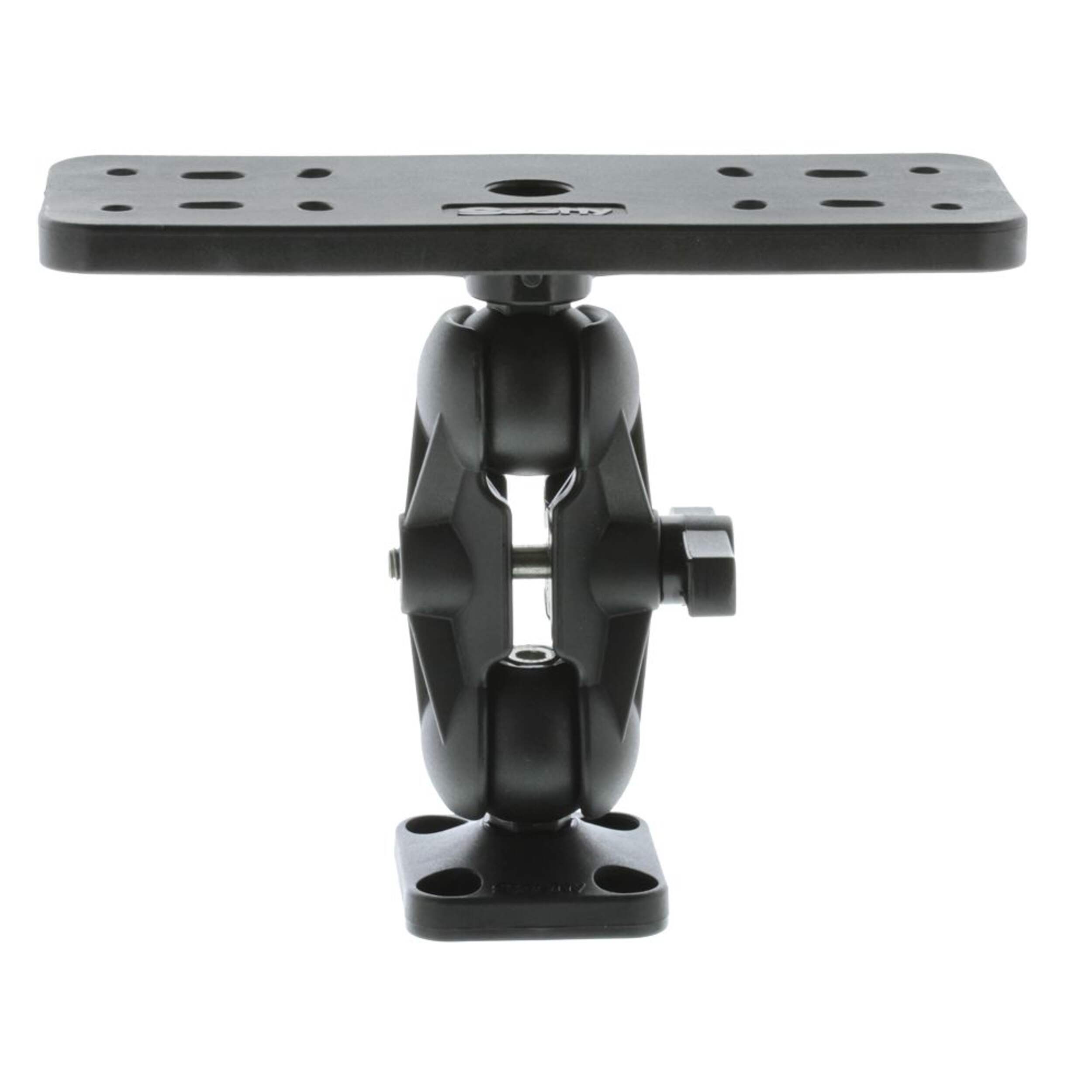 Support à rotule Scotty n° 163 avec plaque de montage universelle et pour échosondeur, 1,5 po Front_Flat