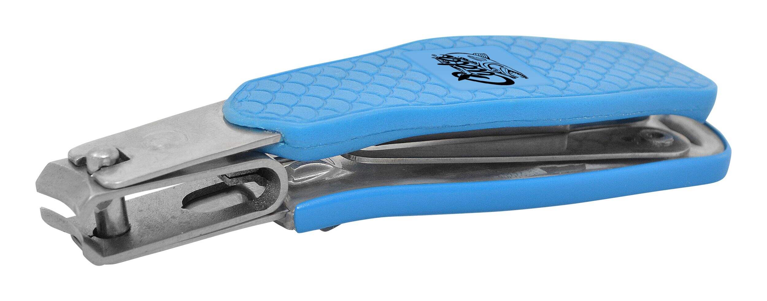 Cuda Titanium Bonded Stainless Steel Freshwater Line Clipper, Corrosion Resistant, Blue Front_Angled_Left