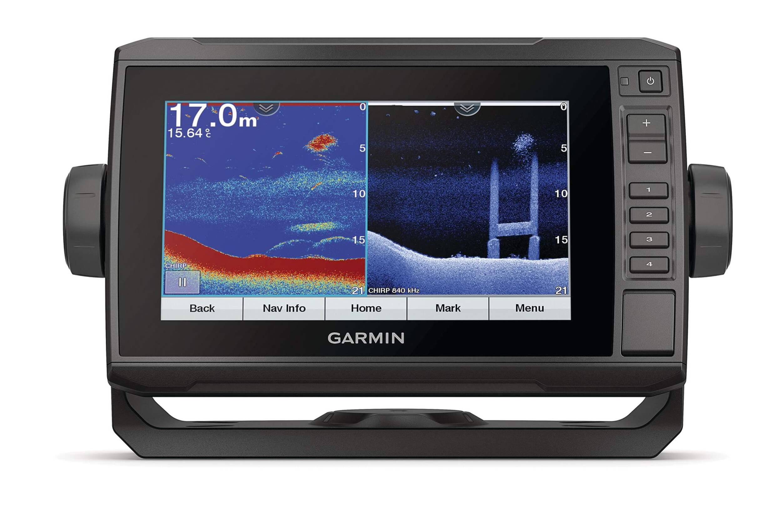 Garmin ECHOMAP™ UHD 75cv with Transducer Front_Flat