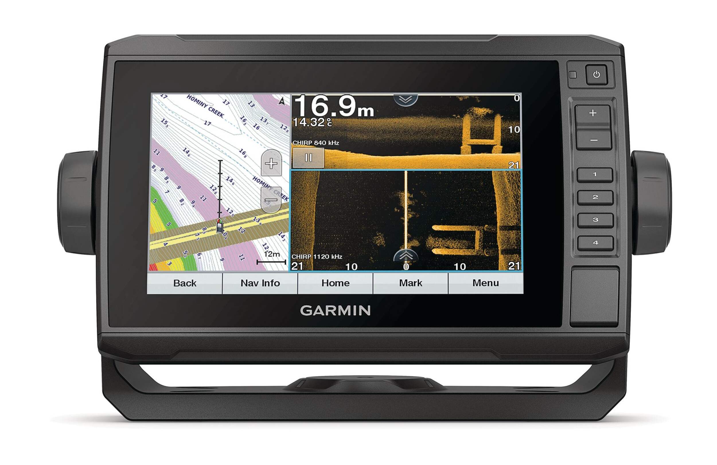 Garmin ECHOMAP™ UHD 75sv with Transducer Front_Flat