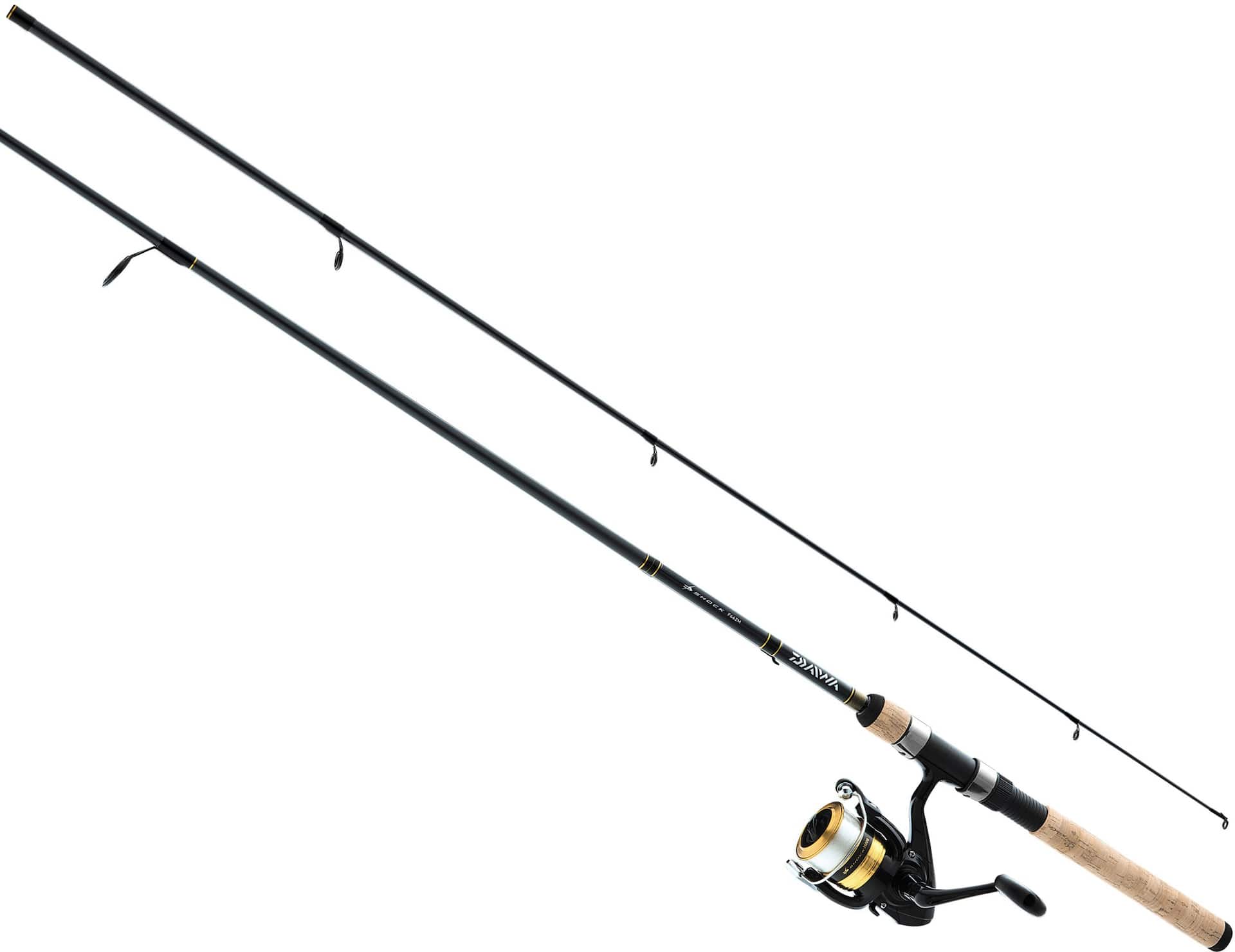 Black Beauty Dipsy Diver Trolling/Line Counter Fishing Rod and Reel Combo,  Medium-Heavy, Right Hand, 9-ft