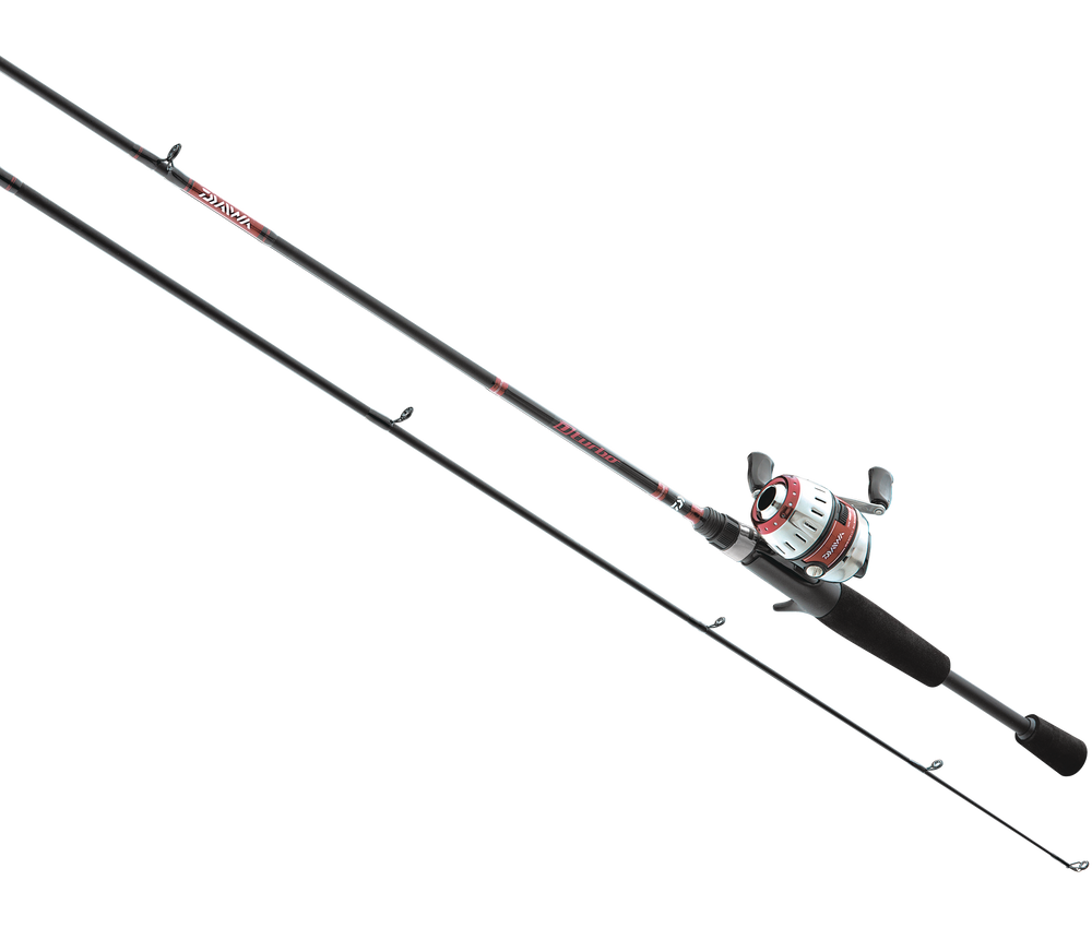 Daiwa D-Turbo DTE100 Spincast Fishing Rod and Reel Combo, Medium