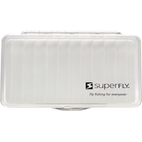 Superfly Plastic Ripple Fly Box, Large, Clear Overhead_Flat