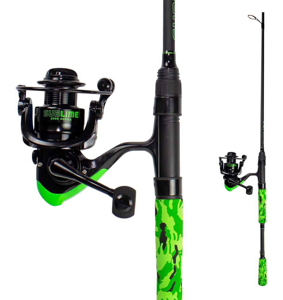 Lunkerhunt Sublime Spinning Fishing Rod and Reel Combo, Medium