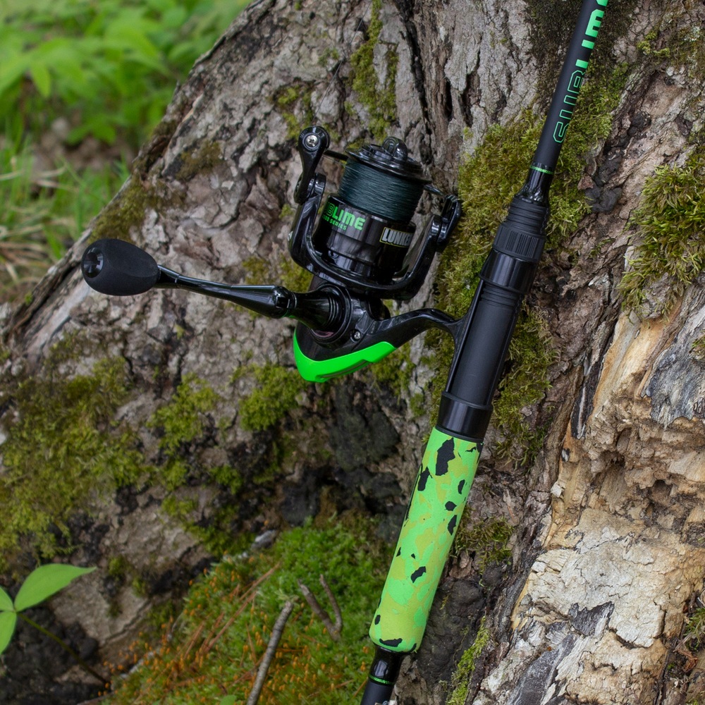 Lunkerhunt Sublime Spinning Fishing Rod and Reel Combo, Medium, Anti