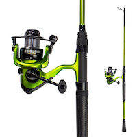 Lunkerhunt Bedlam Spinning Fishing Rod and Reel Combo, Medium, 6.8-ft (2 m) Composite_or_Mixed