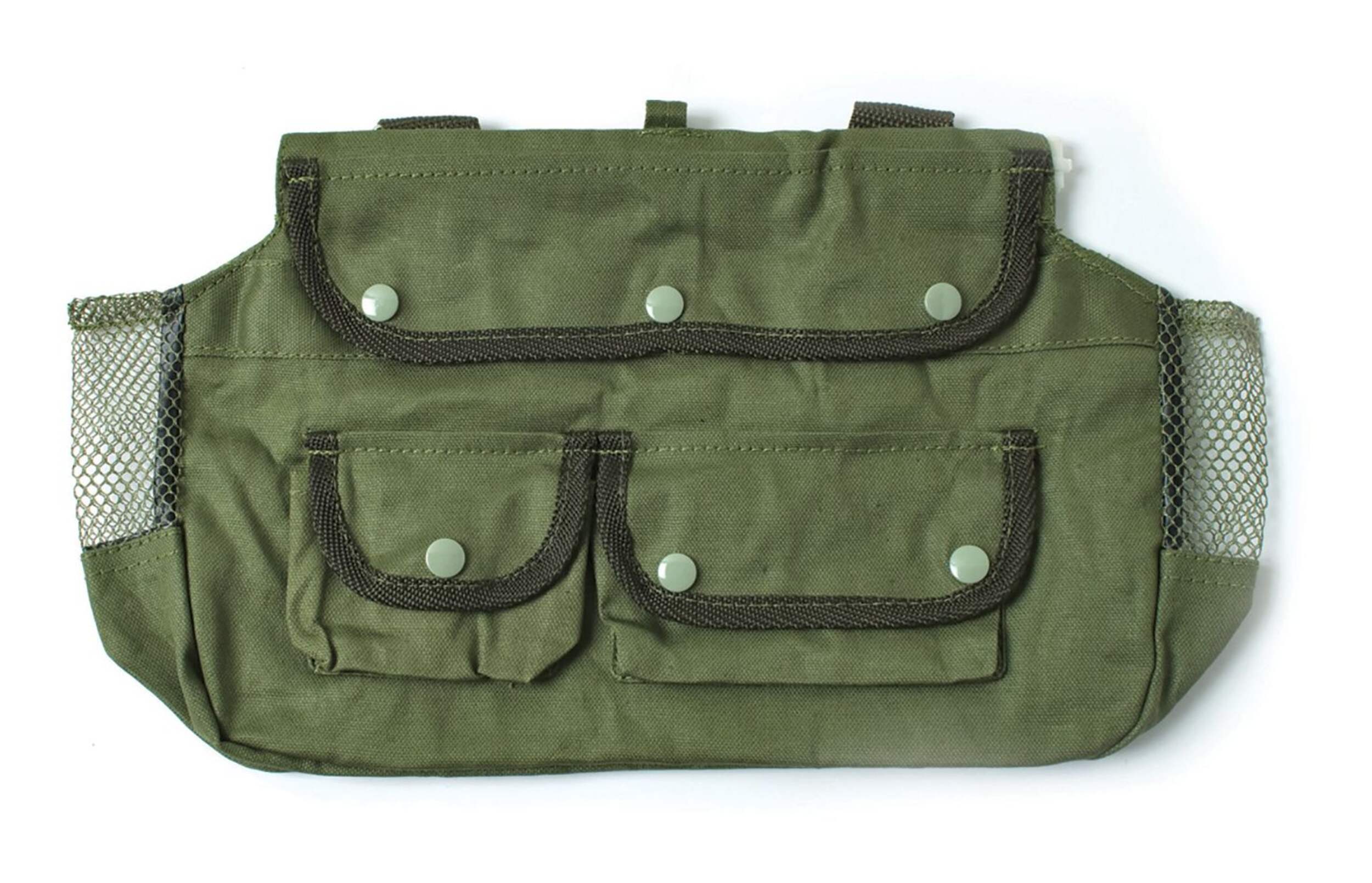 Eagle Claw Canvas Creel Fishing Bag with Adjustable Straps, 15-in Front_Flat