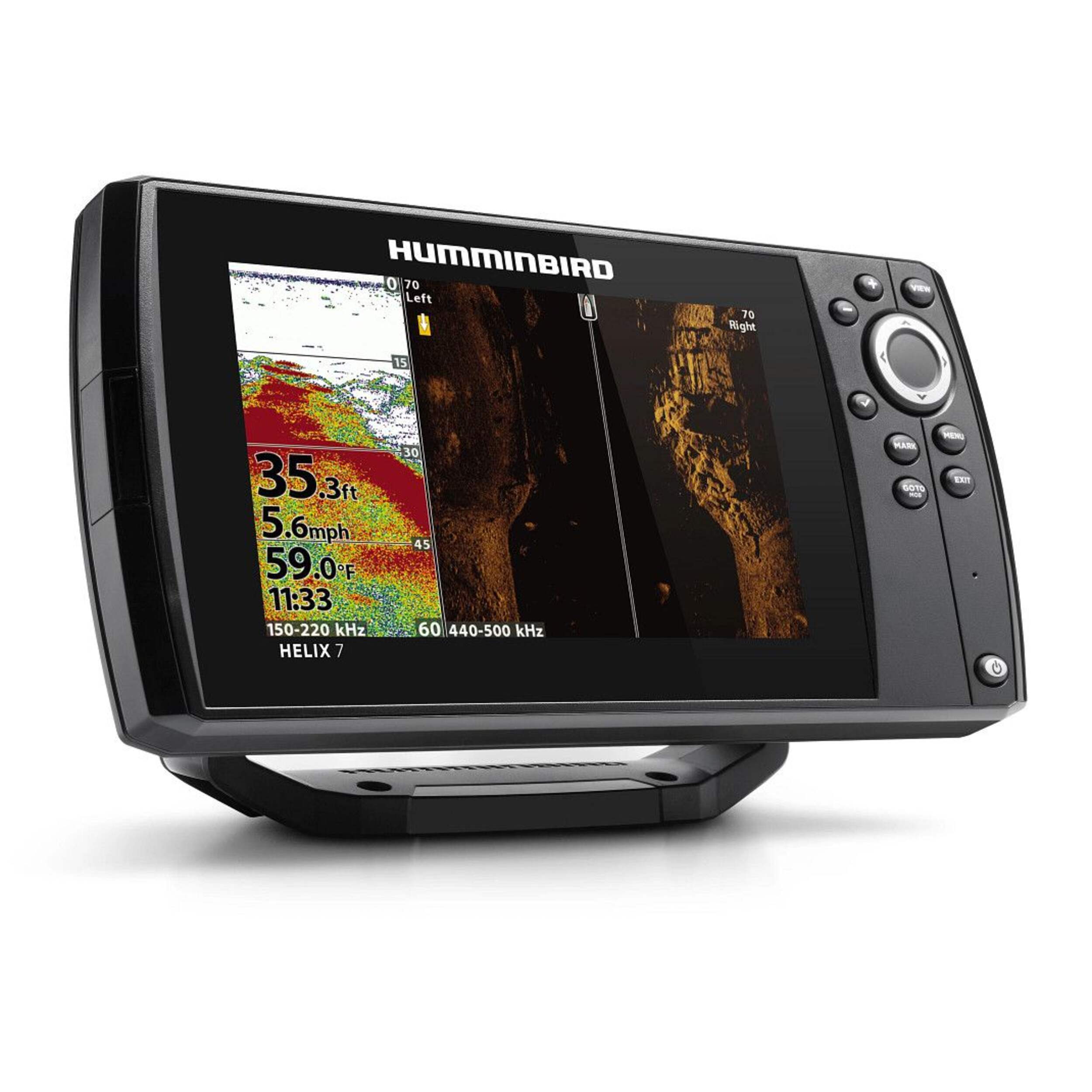 Humminbird Helix 7 SI GPS G4 Fish Finder, HD, Backlit Colour LCD Front_Three_Fourths_Angled_Right