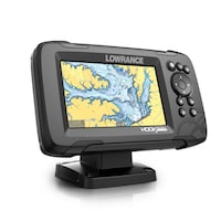 Crochet de présentation Lowrance Reveal 5 SplitShot avec C-MAP Contour+ Front_Three_Fourths_Angled_Right