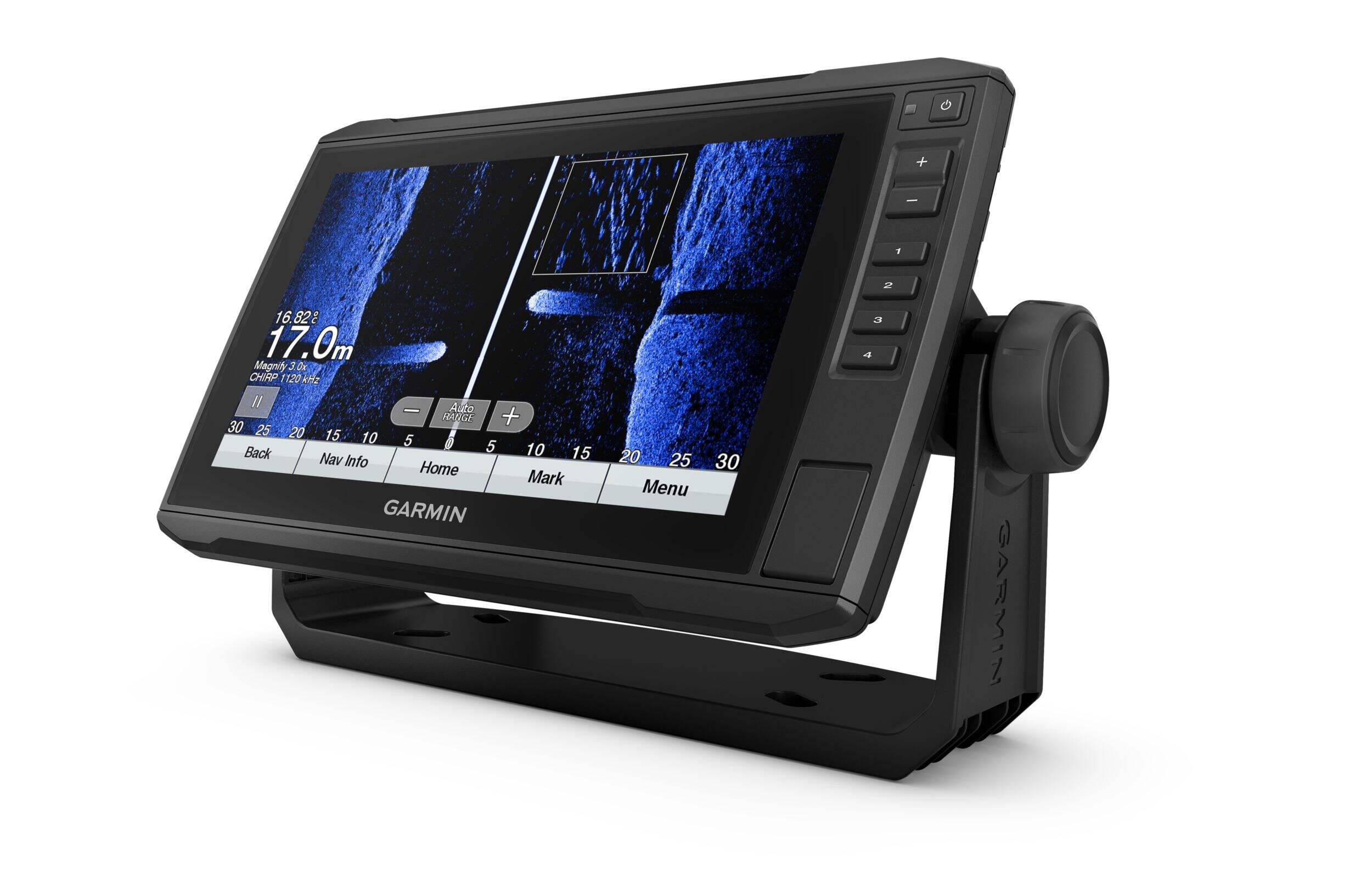 Garmin ECHOMAP™ UHD 95sv Chart Plotter Front_Three_Fourths_Angled_Left