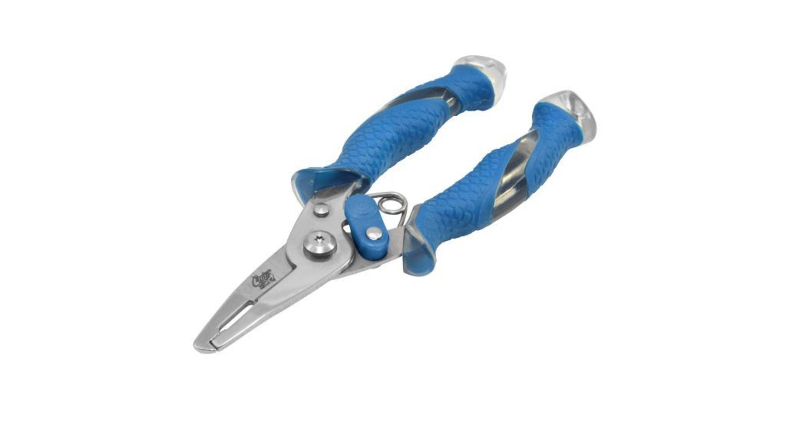 Cuda Mini Fishing Pliers, 5-in Front_Three_Fourths_Angled_Left