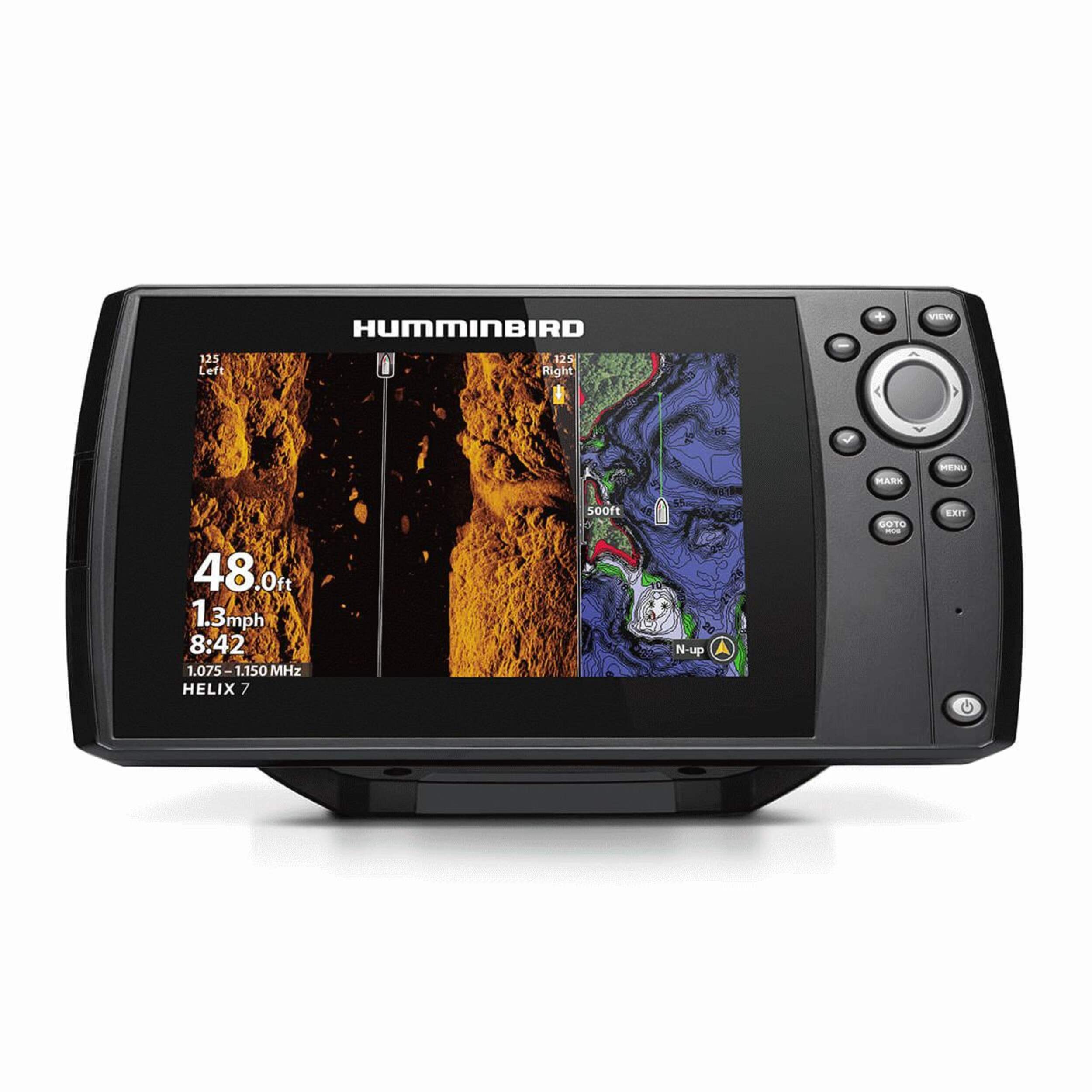 Humminbird Helix 7 MSI GPS G4 Fish Finder with Mega Side Imaging & GPS Back_Flat