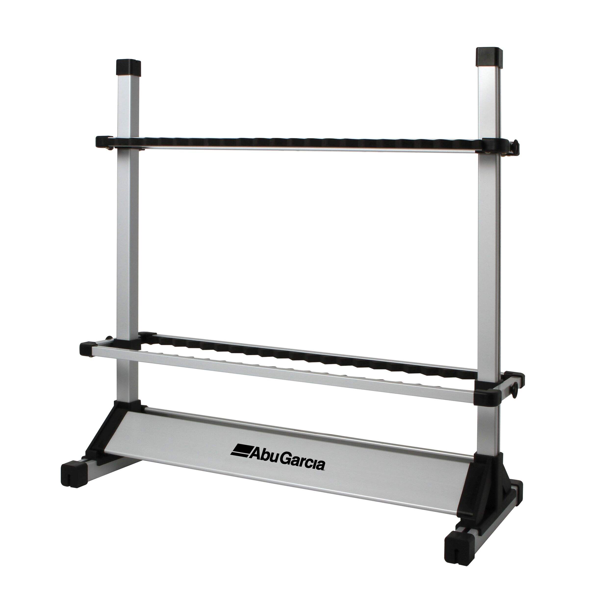 Abu Garcia Stand-Alone 2-Sided 44 Rod or 22 Combo Floor Rack Front_Three_Fourths_Angled_Left