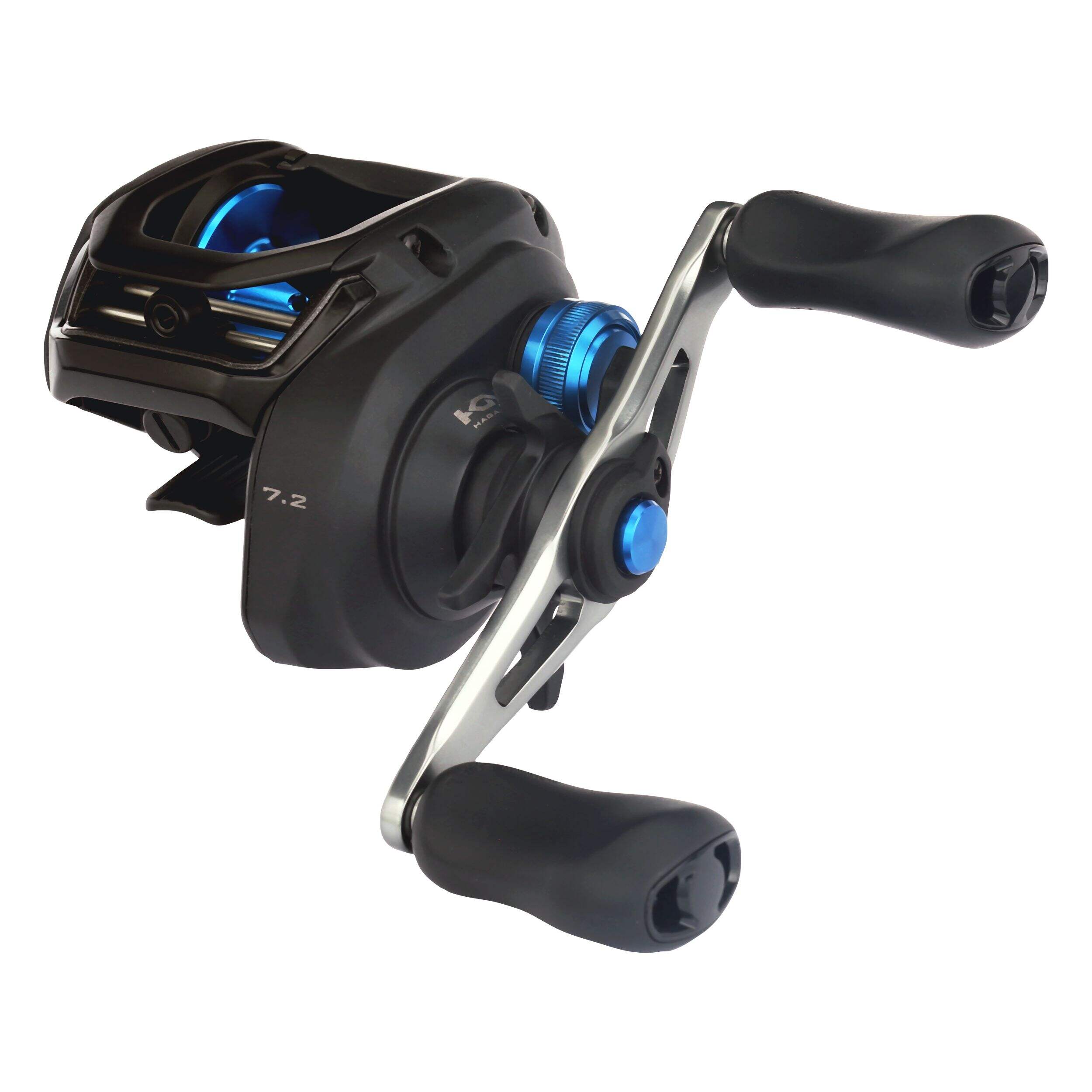 Shimano SLX Baitcast Fishing Reel with SilentTune Technology, Left Hand, 151HG Front_Three_Fourths_Angled_Left