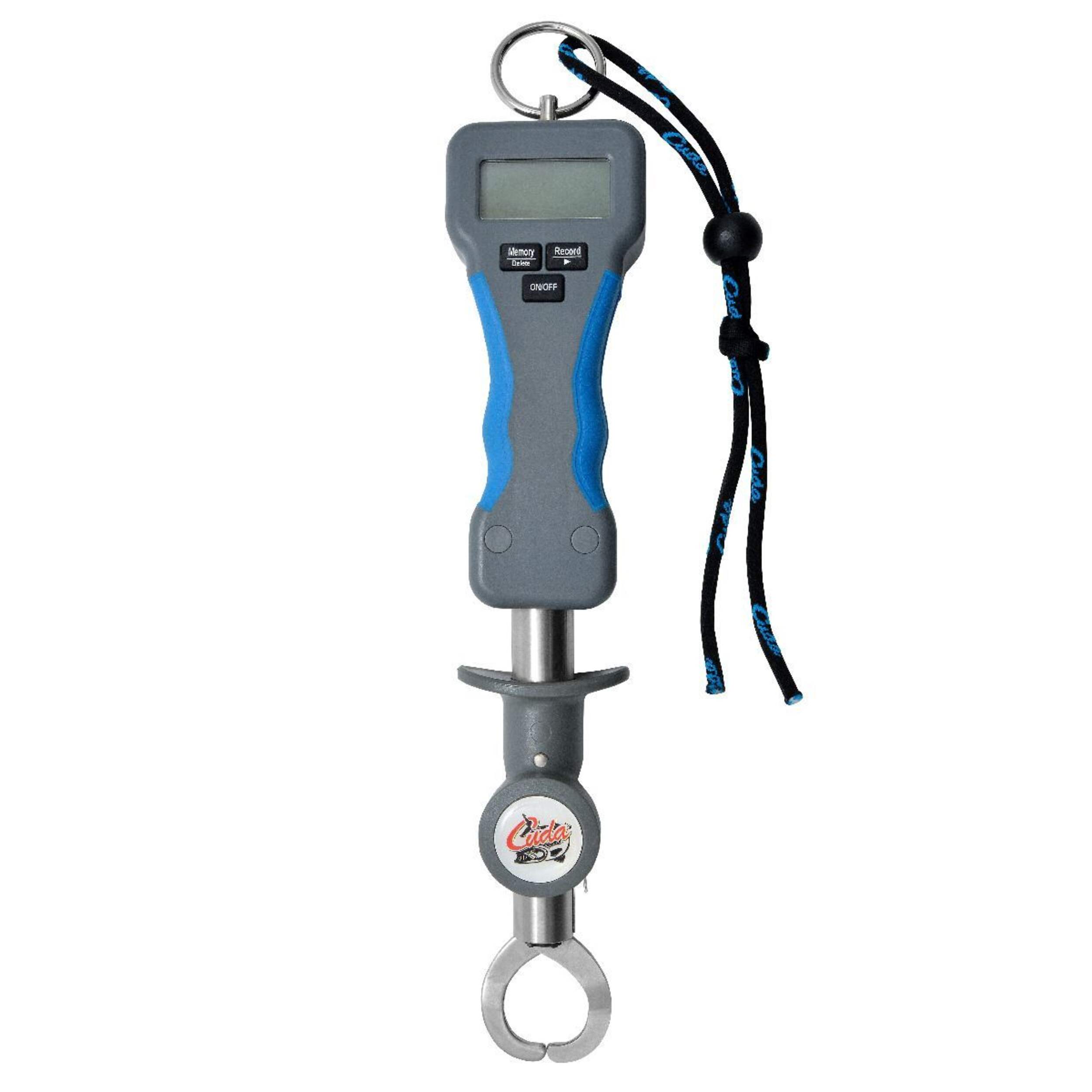 Cuda Digital Scale & Grip, Blue Front_Flat