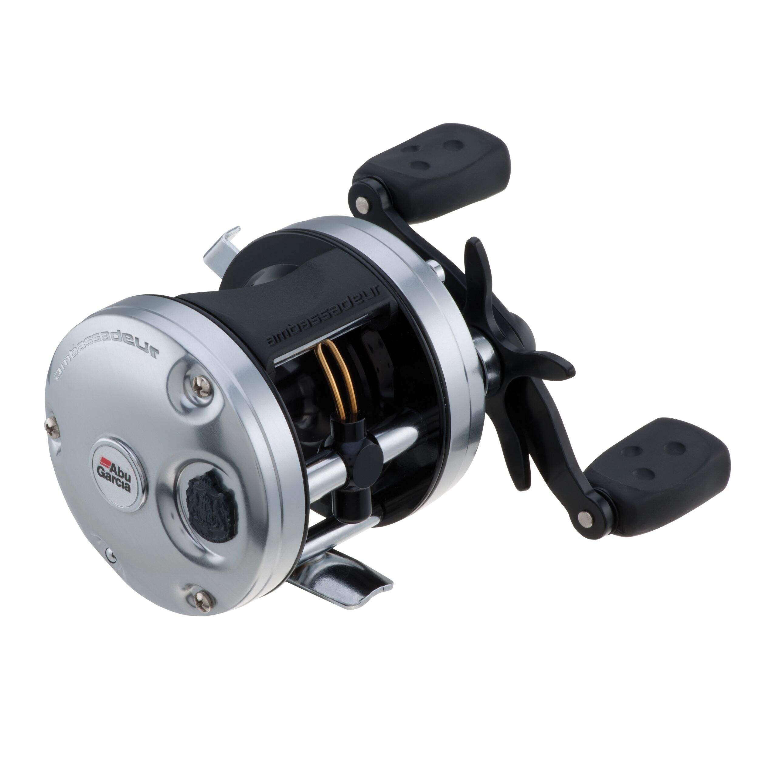 Abu Garcia Ambassadeur® C3 Round Baitcast & Casting Fishing Reel, Left Handed Front_Three_Fourths_Angled_Right