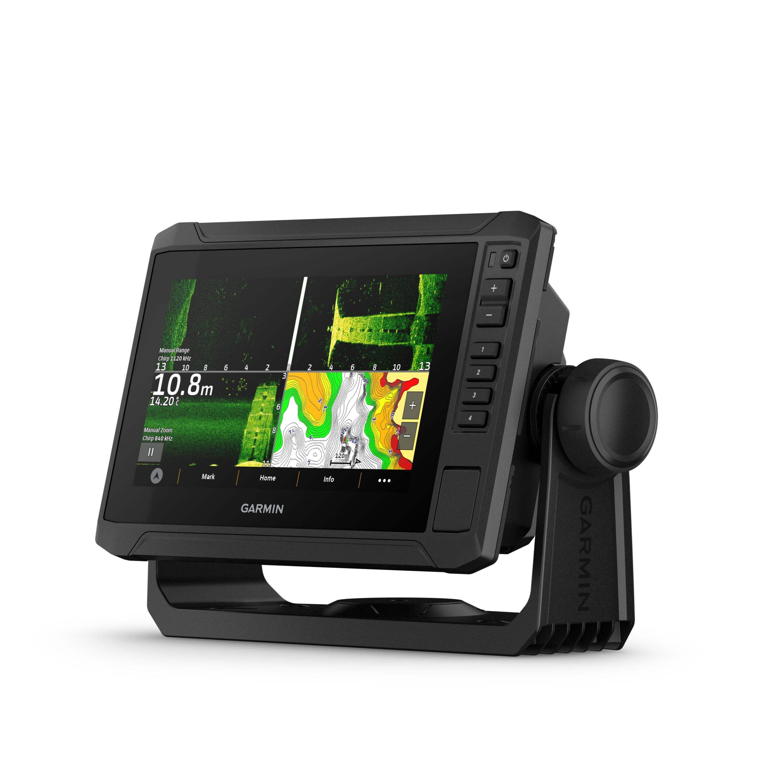 Traceur GARMIN ECHOMAP UHD2 sv avec transducteur GT56UHD-TM, 7 po Front_Three_Fourths_Angled_Left