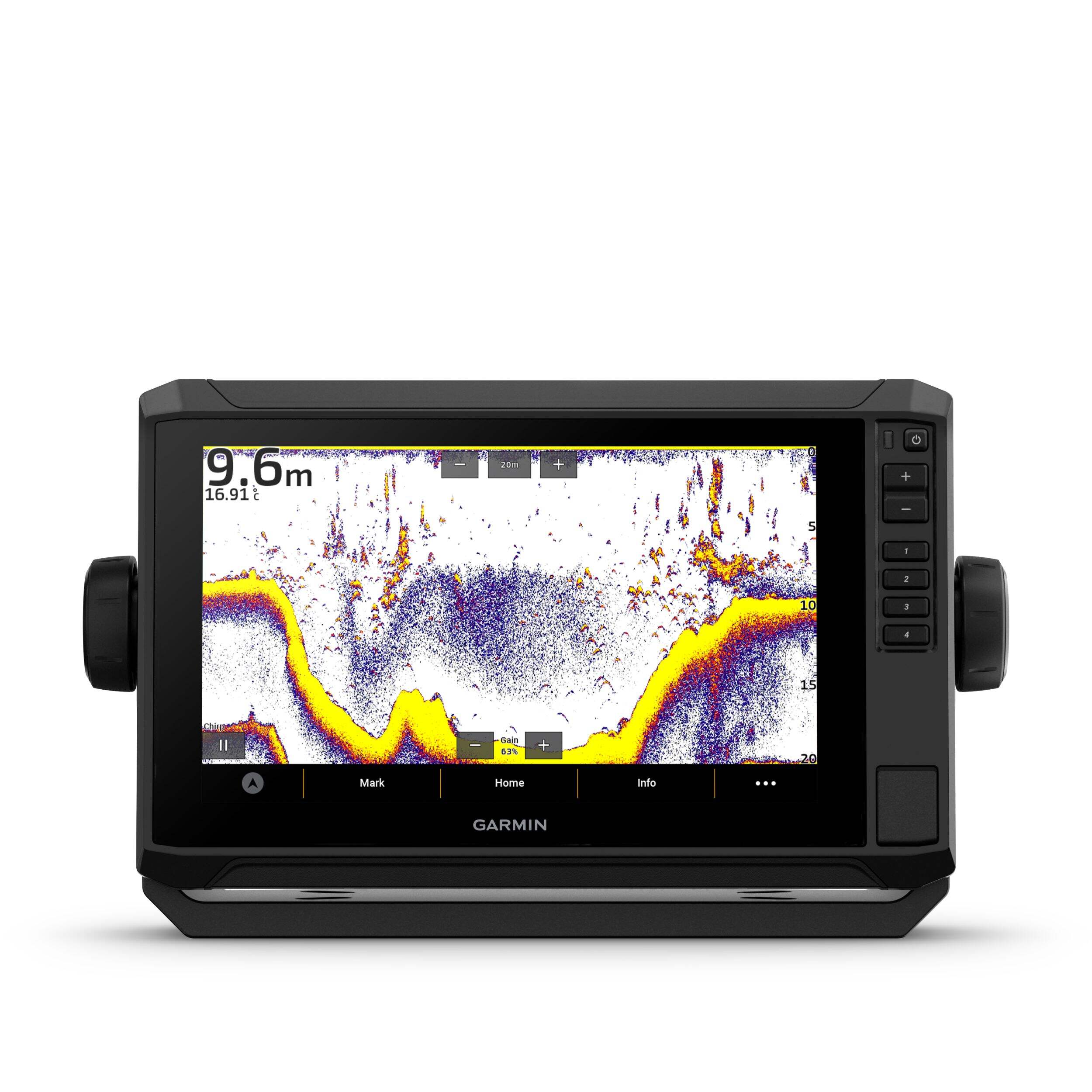 Traceur Garmin ECHOMAP UHD2 sv avec transducteur GT56UHD-TM, 9 po Front_Flat